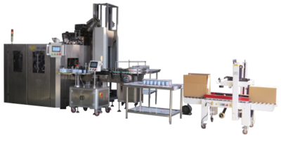 自动理瓶、灌装、封口、打码、压盖、贴标、打包生产线，